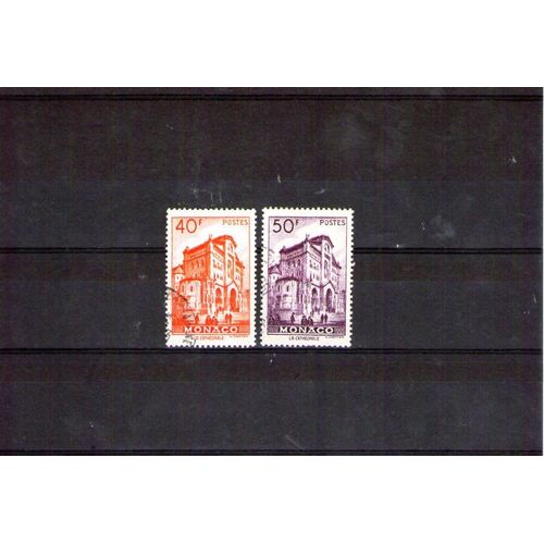 1948/1949 - Nr 313 B Et 313 C - Vue De La Principauté