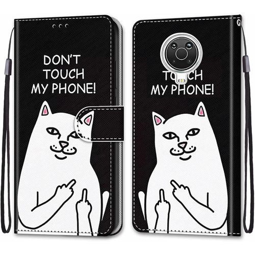 Coque Pour Nokia 6.3/ Nokia G20/ G10, Etui En Cuir Pu Portefeuille Housse Coque Avec 360 Degres Silicone Antichoc Protection Cover Cuir Pochette Magnetique Und Flip Bequille (Chat 5)