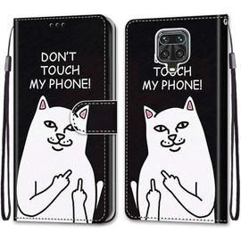 Coque Pour Xiaomi Redmi Note 9s / Note 9 Pro, Etui En Cuir Pu Portefeuille Housse Coque Avec 360 Degres Silicone Antichoc Protection Cover Cuir Magnetique Und Flip Bequille (Chat 5)