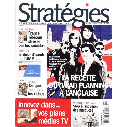 Strategies - Marketing Communication Medias  N° 1557 : La Recette Du (Vrai) Planning À L'anglaise