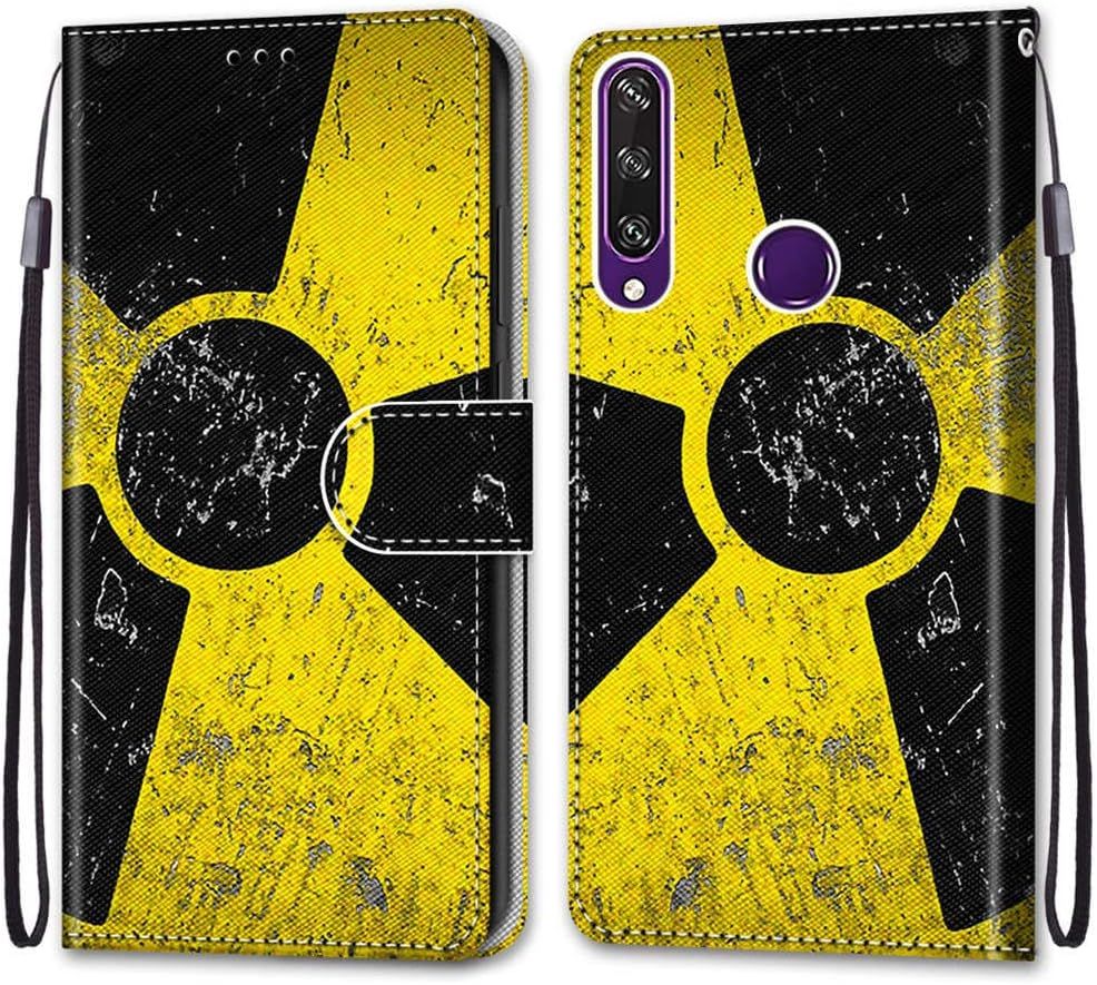 Coque Pour Huawei Y6p, Etui En Cuir Pu Portefeuille Housse Coque Avec 360 Degres Silicone Antichoc Protection Cover Cuir Pochette Magnetique Und Flip Bequille(Moulin A Vent)