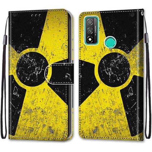 Coque Pour Huawei P Smart 2020, Etui En Cuir Pu Portefeuille Housse Coque Avec 360 Degres Silicone Antichoc Protection Cover Cuir Pochette Magnetique Und Flip Bequille(Moulin A Vent)