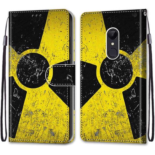Coque Pour Xiaomi Redmi 5, Etui En Cuir Pu Portefeuille Housse Coque Avec 360 Degres Silicone Antichoc Protection Cover Cuir Pochette Magnetique Und Flip Bequille(Moulin A Vent)