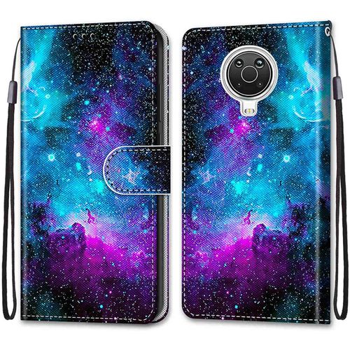 Coque Pour Nokia 6.3/ Nokia G20/ G10, Etui En Cuir Pu Portefeuille Housse Coque Avec 360 Degres Silicone Antichoc Protection Cover Cuir Pochette Magnetique Und Flip Bequille (Ciel Etoile)
