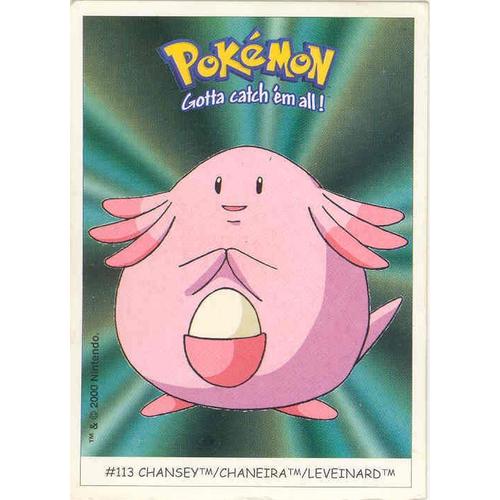 Leveinard N°113 - Carte Pokémon Dunkin "Boomer" - Stickers