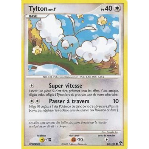 Pokemon - Tylton Niv 7 40 Pv  86/106