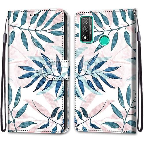 Coque Pour Huawei P Smart 2020, Etui En Cuir Pu Portefeuille Housse Coque Avec 360 Degres Silicone Antichoc Protection Cover Cuir Pochette Magnetique Und Flip Bequille (Conifere)