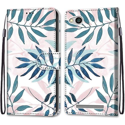 Coque Pour Xiaomi Redmi 5a, Etui En Cuir Pu Portefeuille Housse Coque Avec 360 Degres Silicone Antichoc Protection Cover Cuir Pochette Magnetique Und Flip Bequille (Conifere)