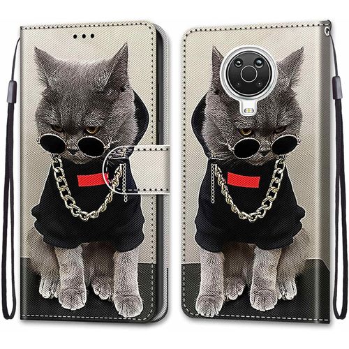 Coque Pour Nokia 6.3/ Nokia G20/ G10, Etui En Cuir Pu Portefeuille Housse Coque Avec 360 Degres Silicone Antichoc Protection Cover Cuir Pochette Magnetique Und Flip Bequille (Chats 3)
