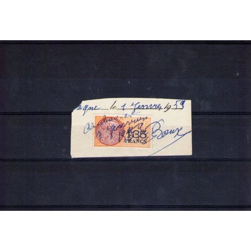 Timbre Fiscal De 135 Francs