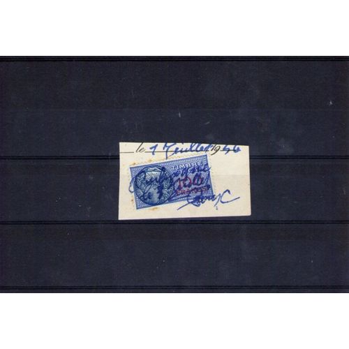 Timbre Fiscal De 100 Francs