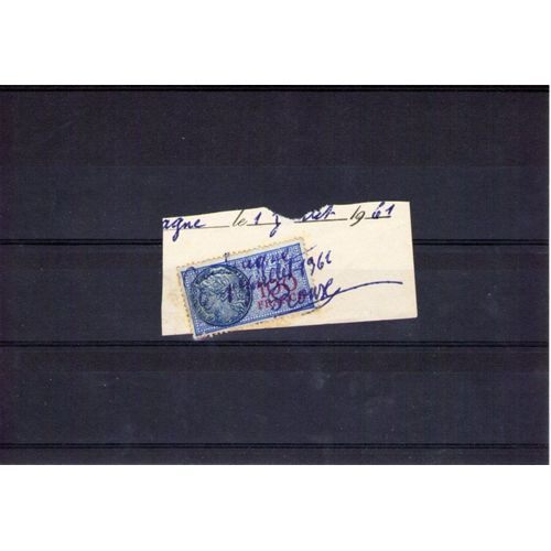 Timbre Fiscal De 100 Francs