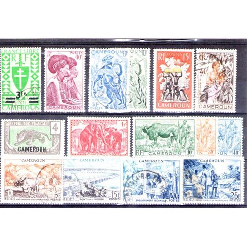 1945 - Numéro 86,178,271,276,277,278,280,290à303 - France Colonies, Cameroun