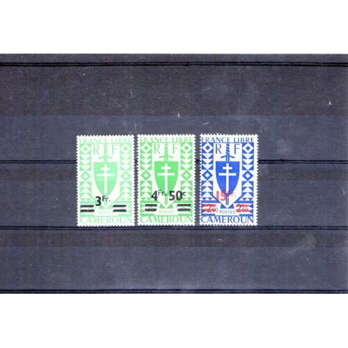 1945 - Numéro 271 À 273 - Timbres De 1941 Avec Nouvelles Valeurs En Surcharge