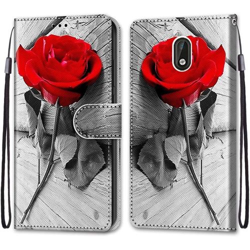 Coque Pour Nokia 3, Etui En Cuir Pu Portefeuille Housse Coque Avec 360 Degres Silicone Antichoc Protection Cover Cuir Pochette Magnetique Und Flip Bequille (Rose)