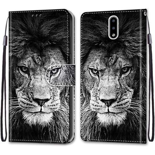 Coque Pour Nokia 2.3, Etui En Cuir Pu Portefeuille Housse Coque Avec 360 Degres Silicone Antichoc Protection Cover Cuir Pochette Magnetique Und Flip Bequille (Lion)