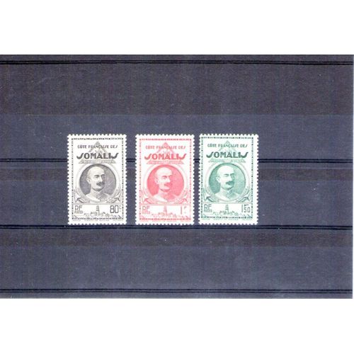 1938 - Numéro 161 À 162 - Colonies Française, Cote Française Des Somalies, Leonce Lagarde , Trace De Charniere