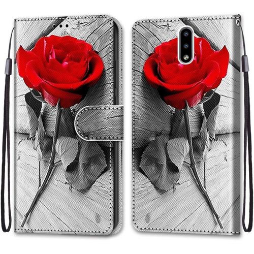 Coque Pour Nokia 2.3, Etui En Cuir Pu Portefeuille Housse Coque Avec 360 Degres Silicone Antichoc Protection Cover Cuir Pochette Magnetique Und Flip Bequille (Rose)