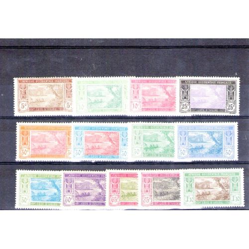 1922 - 1928 - Numéro 62 À 72 - Colonies Française, Cote D'ivoire, Laguna Ebroué, Traces De Charnieres