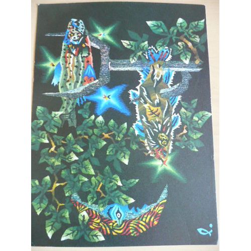 Les Signes Du Zodoaques - Les Poissons - Publicite Pharmaceutique Pour Solurutine Nicotique - Tapisserie Jean Lurçat