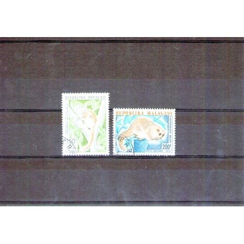 Pa 1973 - Numéro 130 À 131 - France, Colonies, Madagascar, Lemuriens