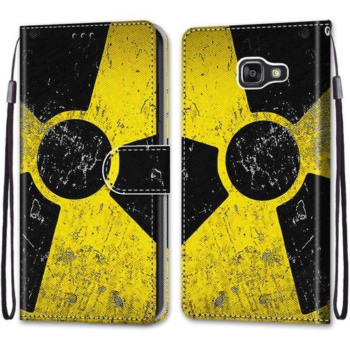 Coque Pour Samsung Galaxy A5 2016/ A510, Etui En Cuir Pu Portefeuille Housse Coque Avec 360 Degres Silicone Antichoc Protection Cover Cuir Pochette Magnetique Flip Bequille(Moulin A Vent)