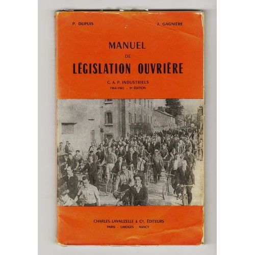 Manuel De Legislation Ouvriere - Cap Industriels