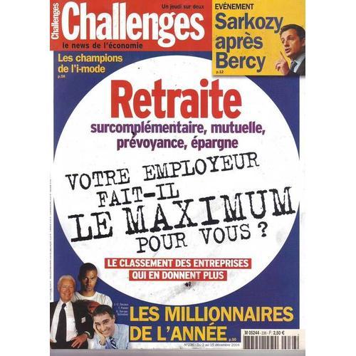 Challenges N° 236 : Retraite : Votre Employeur Fait-Il Le Maximum Pour Vous ?