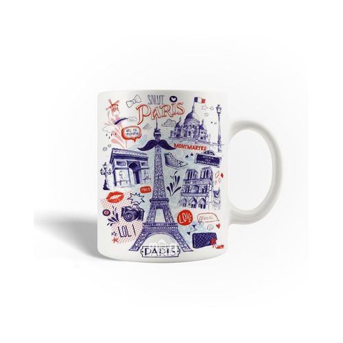 Mug En Céramique La Tour Eiffel Paris Capitale De La Mode France