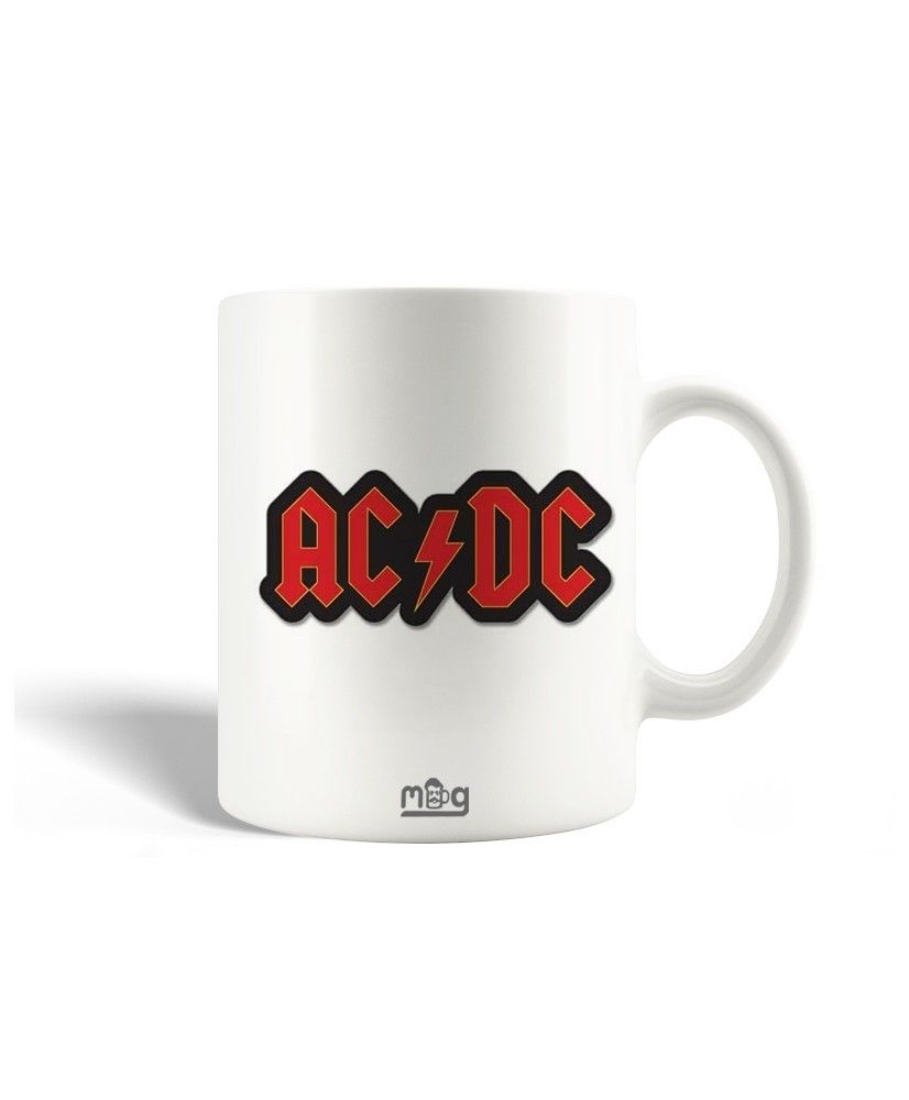 Mug En Céramique Ac/Dc Logo Rouge Classiques Du Rock 1977