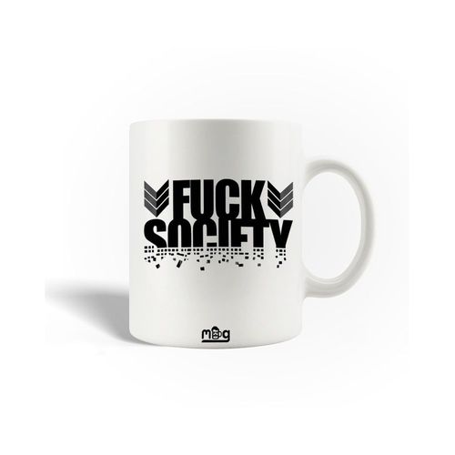 Mug En Céramique Fuck Society Mr Robot Noir