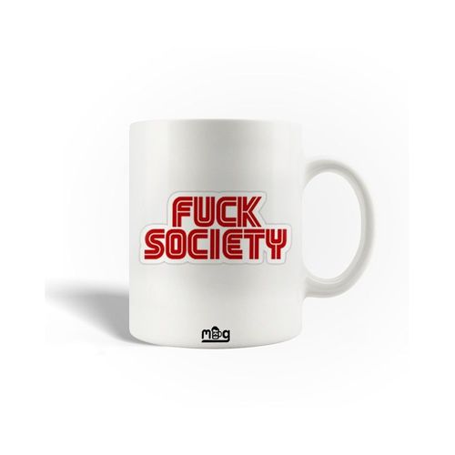 Mug En Céramique Fuck Society Mr Robot Rouge