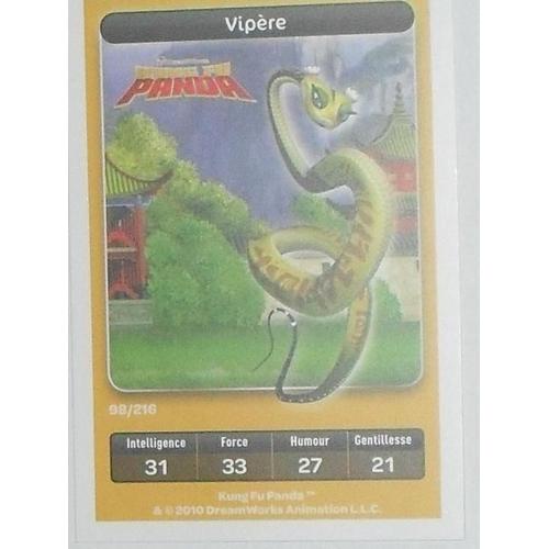 Carte Disney Carrefour 98/216 Vipère (Kung Fu Panda)