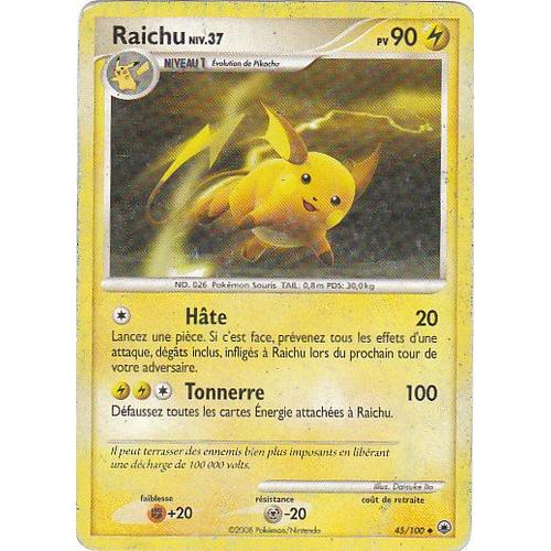 Pokemon  - Raichu "Aube Majestueuse" - 90 Pv - 45/100