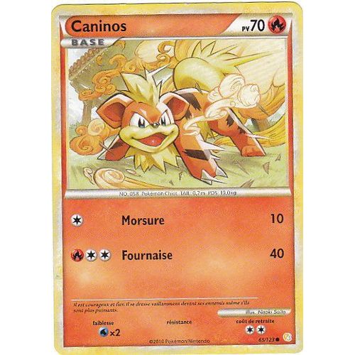 Caninos Base - Heartgold Soulsilver - 70 Pv 65/124
