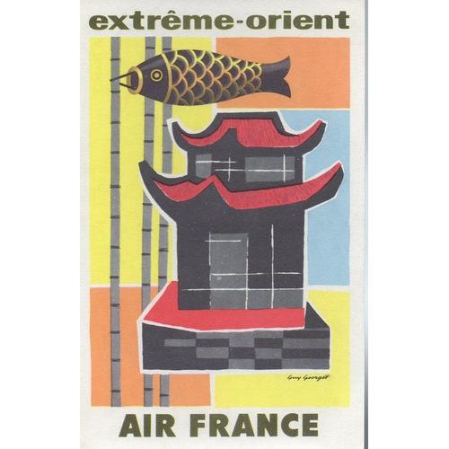 Air France - Orient - Carte Originale De Décembre 1957 - Ref. 011 358