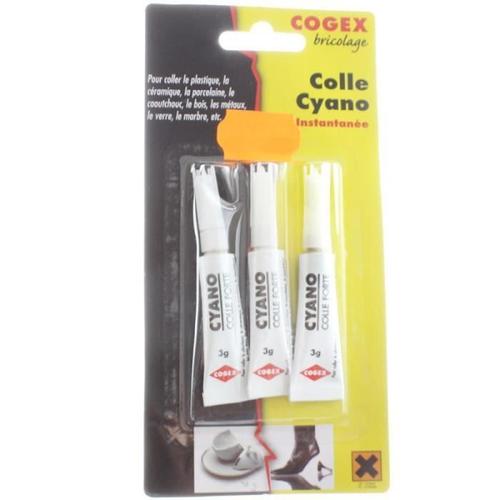 Colle cyano 3g 3 pièces COGEX