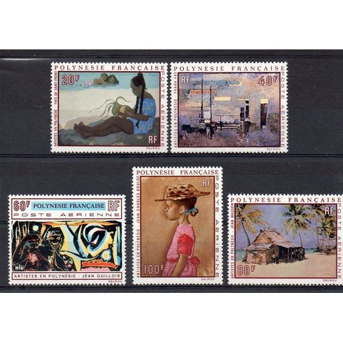 Polynésie Francaise - 1970 - N° 40 À 44 - 5 Valeurs - Artistes En Polynésie