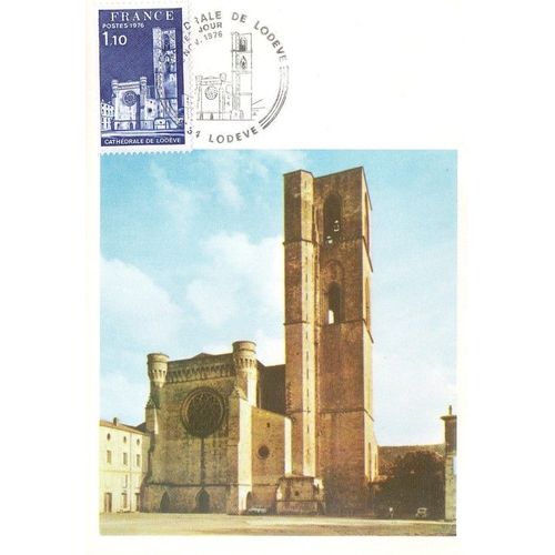 Cathédrale De Lodeve - Fdc 1er Jour - Lodeve, Le 13 Novembre 1976 - Ref. 010 088