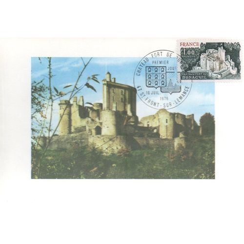 Chateau-Fort De Bonaguil - Saint Front S/ Lemanche, Le 10 Juillet 1976 - Fdc 1er Jour - Ref. 010 119