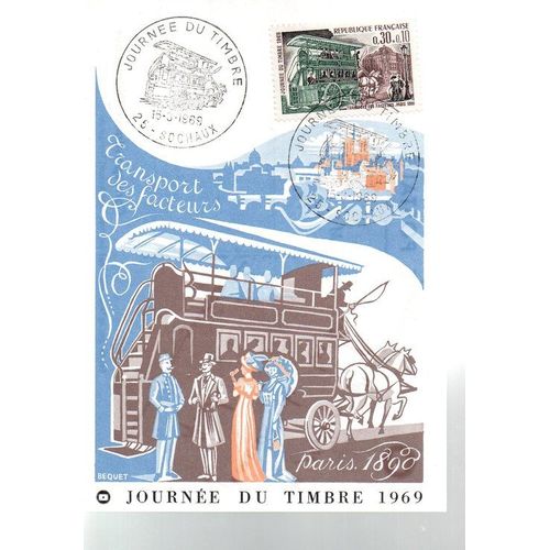 Journée Du Timbre - Sochaux, Le 15 Mars 1969 - Fdc 1er Jour - Ref. 010 194