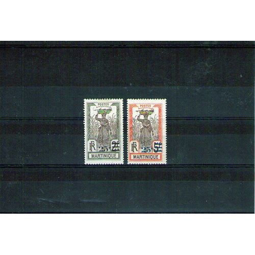 1924/1927 - Numéro 112 À 113 - Type De 1908 Avec Surcharge, Traces De Charnieres