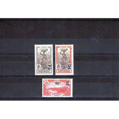 1924/1927 - Numéro 112 À 114 - Type De 1908 Avec Surcharge, Traces De Charnieres