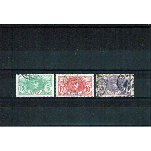 1906 - Numéro 33 À 35 - Colonies Françaises, Sénégal, Général Faidherbe