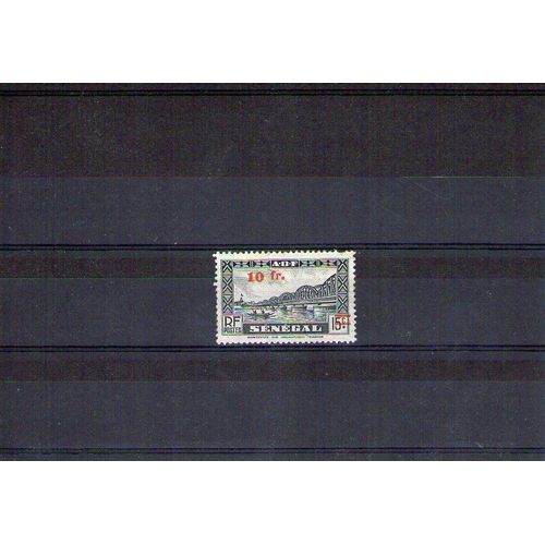 1944 - Numéro 194 - Colonies Françaises, Sénégal, Types De 1935 Surcharges, Traces De Charnieres
