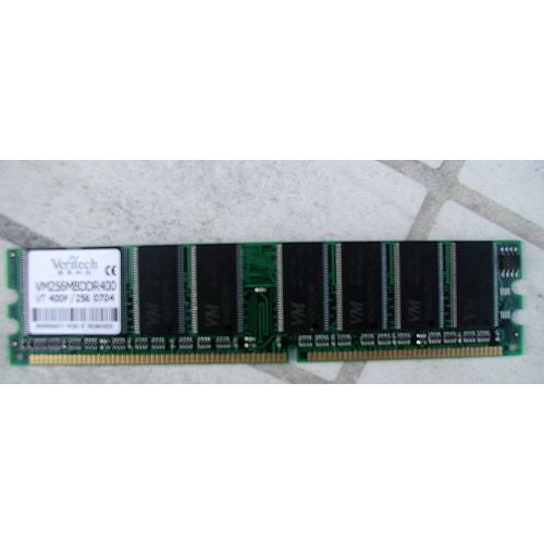 Veritech VM256MBDDR400-CL2.5 - Mémoire  256 Mo DDR SDRAM - DIMM 184 broches -  PC3200 - DDR 400