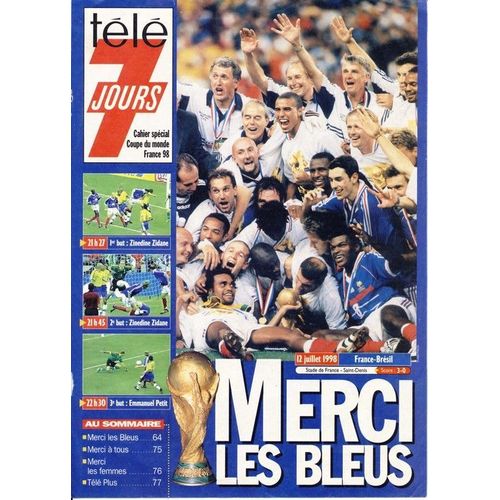 Télé 7 Jours  N° 1256 : Merci Les Bleus