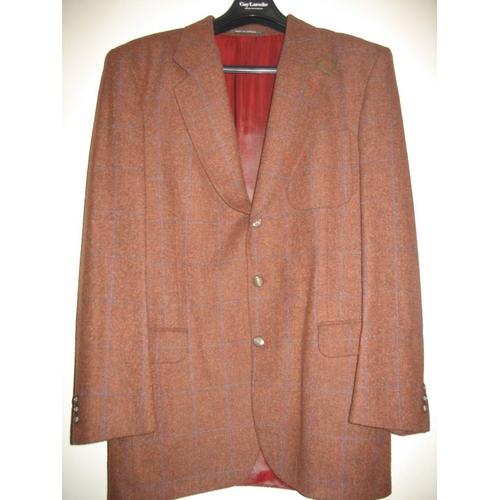 Veste Guy Laroche  En Tweed Couleur Rouille