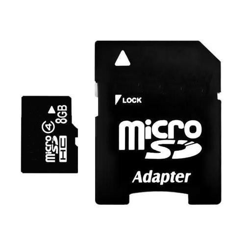 Carte Mémoire Micro SD HC 8 Go + Adaptateur