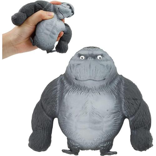 Figurine De Gorille Anti Stress, Gris-Noir Jouet Gorille Anti-Anxi¿¿T¿¿, Anti-Extrusion R¿¿Aliste, Squeeze Toy Doux, Convient Pour Les Loisirs, Le Divertissement, Le Soulagement Du Stress